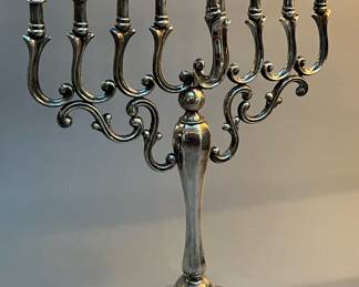 Vintage Hadad 925 Sterling Silver Menorah 