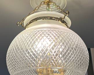 Melon Lantern Crisscross II Pattern Pendant Light 