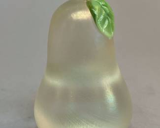 Vintage Orient and Flume Hand Crafted Pear Paperweight