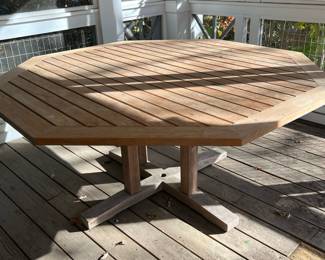 Teak Octagon Dining Table