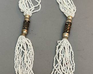 Ethnic Tribal Multi Strand Beaded Necklace 
