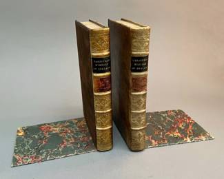 Set of Faux Leather Books Bookends 