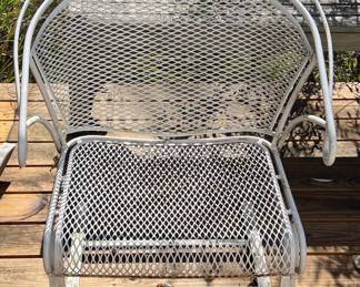 Salterini Mid Century Modern Wrought Iron Spring Chair