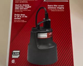 Submersible Utility Pump 1/10 HP