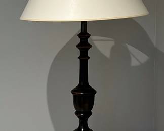 Vintage Turned Wood Table Lamp