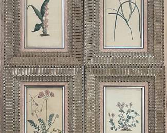 Set of 4 Antique Framed Botanicals