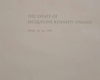 Vintage Hardback book:  The Estate of Jaqueline Kennedy Onassis by Sotheby's 