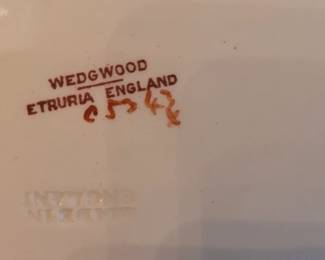 Wedgwood Etruria England '1st September', one plate
