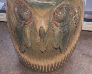Ceramic owl stool