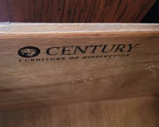Century lable in sideboard
