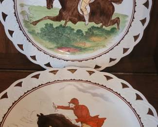 Wedgwood Etruria England 'Master of the Hounds' set of 7
