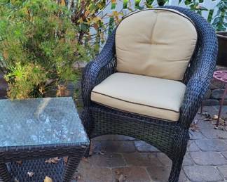 Outdoor all weather furniture with cushions