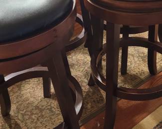 Four Swivel bar stools