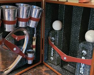 Vintage Travel Bar Set