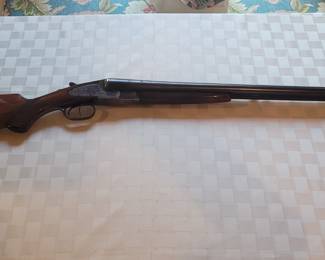 LC Smith 12 gauge double-barrel 1946 Field Grade Serial #735, very clean, has a small crack. (See photo below) PLEASE NOTE:  We are taking bids on the shotgun.  At the conclusion of the Estate Sale, the Winning Bidder will go to the Toano Gun Shop and take and pay for the Background Check before taking possession of the firearm.