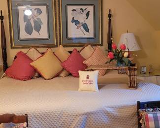 King Size headboard, mattress and boxspring