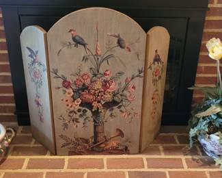 Painted firescreen