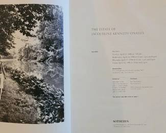 Vintage Hardback book:  The Estate of Jaqueline Kennedy Onassis by Sotheby's 