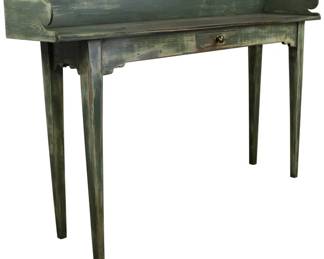 Lot 381 Painted Irish Server Made of Antique Wood.