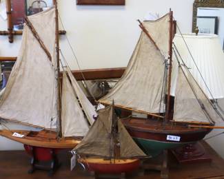 Lot 90 Collection of 3 Models of Ships