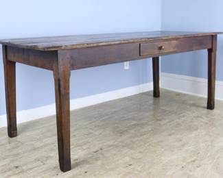 Lot 101 Antique 19th C French Pine Farm Table