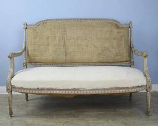 Lot 342 Gustavian Sofa, Original Horsehair Stuffing.
