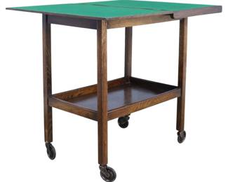 Lot 323 Vintage English Oak Games Table.