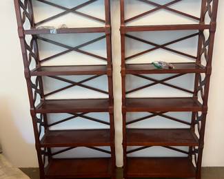 Pair of Etegere shelves