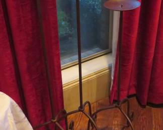 Iron floor candlesticks