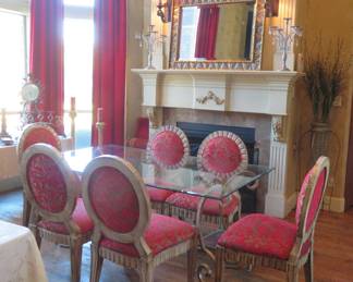 Dining table and chairs