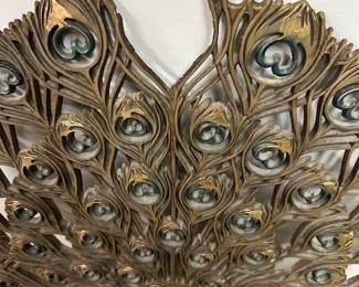 MCM Peacock wall art. Slight damage. 