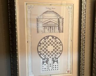 Pantheon of Agrippa framed print