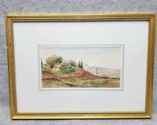 BS033 Signed Original Watercolor Painting