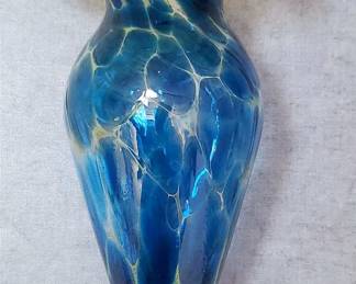MB012 Hand Blown Art Glass Wall Pocket Vase