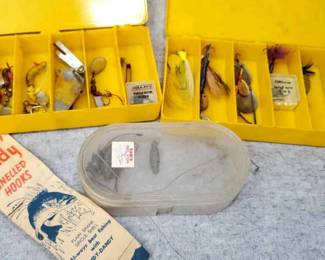 MB115 Vintage Fishing Lures, Sinkers, Hooks