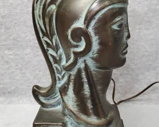 NG341 Vintage Ceramic Spartan Head Lamp