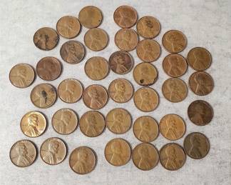 MB069 38 Lincoln Wheat Pennies