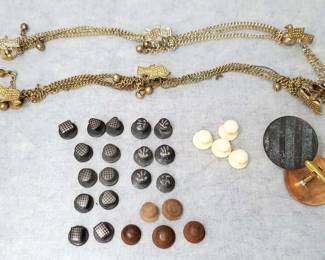 MB125 Vintage Collar Buttons, Cuff Links