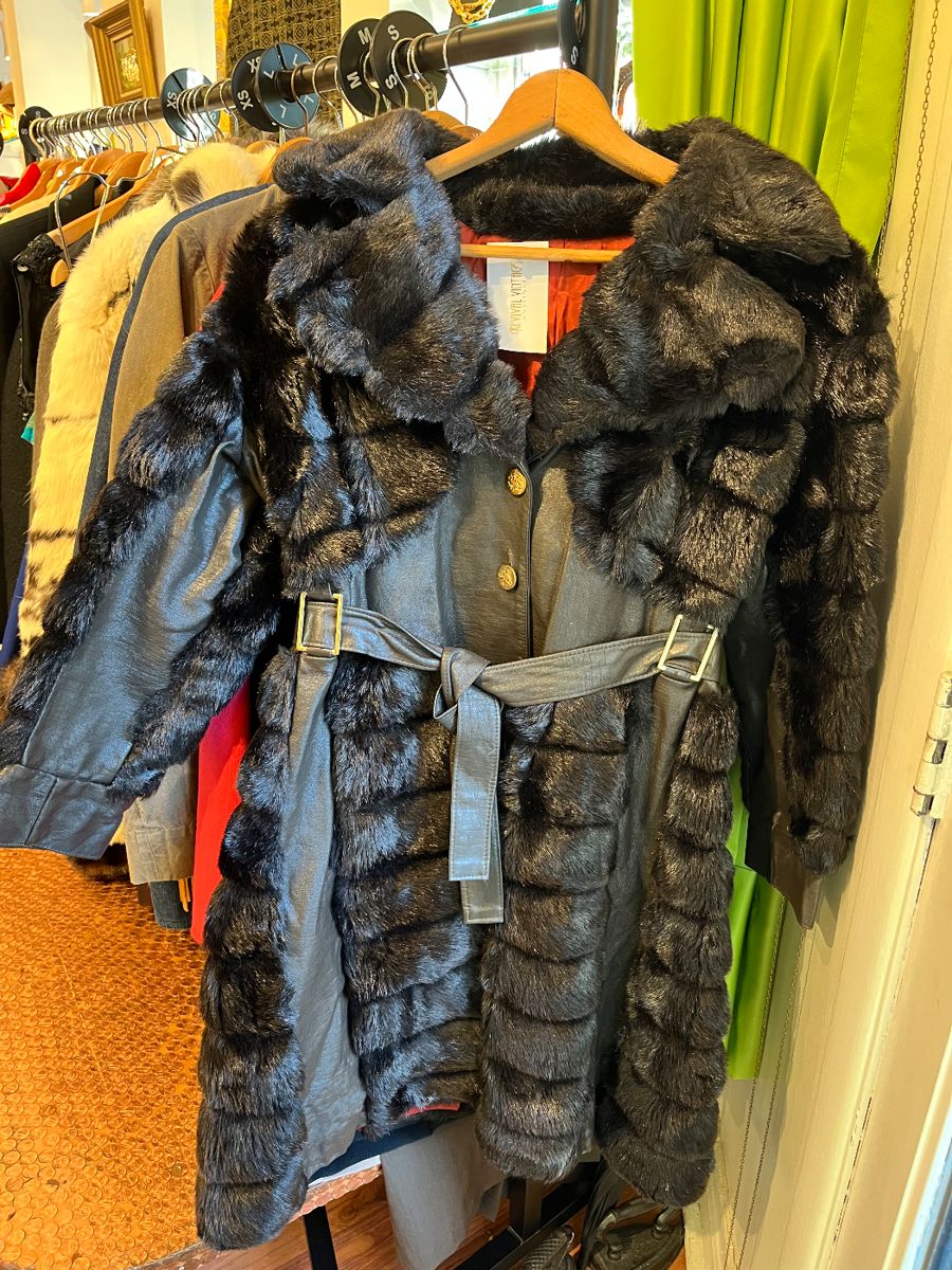 1970s funky faux fur