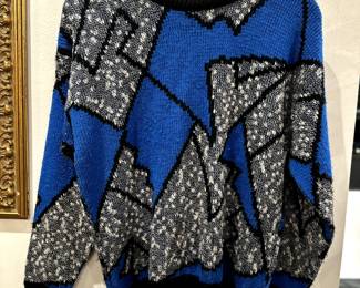 abstract 80's post modern knit