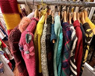vintage knits, hand knit, wool, cashmere, angora, etc