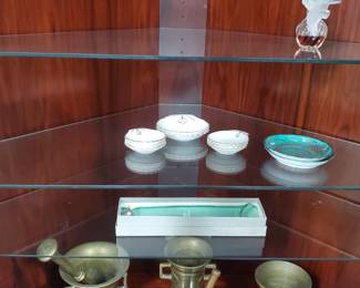 Mortars, lalique perfume bottle, china