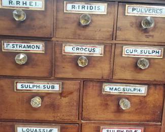 Apothecary cabinet