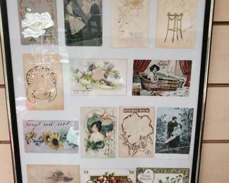 Vintage postcard frame.