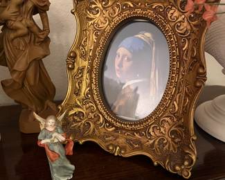 Selection of framed prints, decor