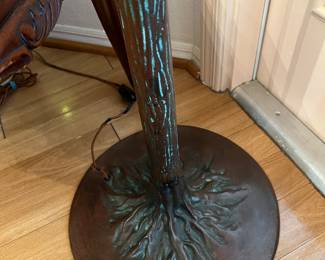Tiffany style floor lamp with shade