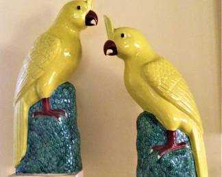 Ceramic Parrot Cockatiels