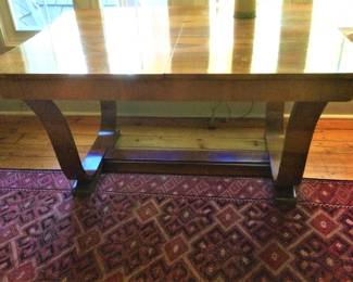 Biebermeier Walnut Crotch Wood Veneer Table