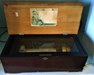 Antique c1800s Cylinder Music Box