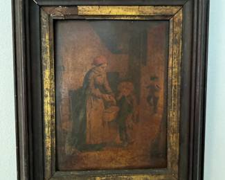 Antique framed art